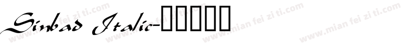 Sinbad Italic字体转换